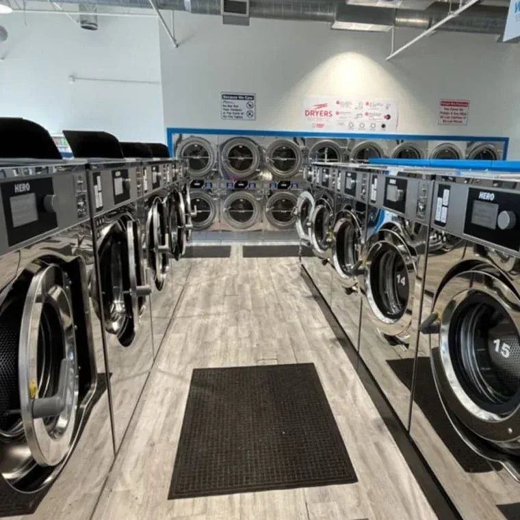 Inside Sandy Creek Laundromat - the cleanest laundromat in Colorado Springs